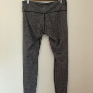 Lululemon wunder under leggings in heather grey